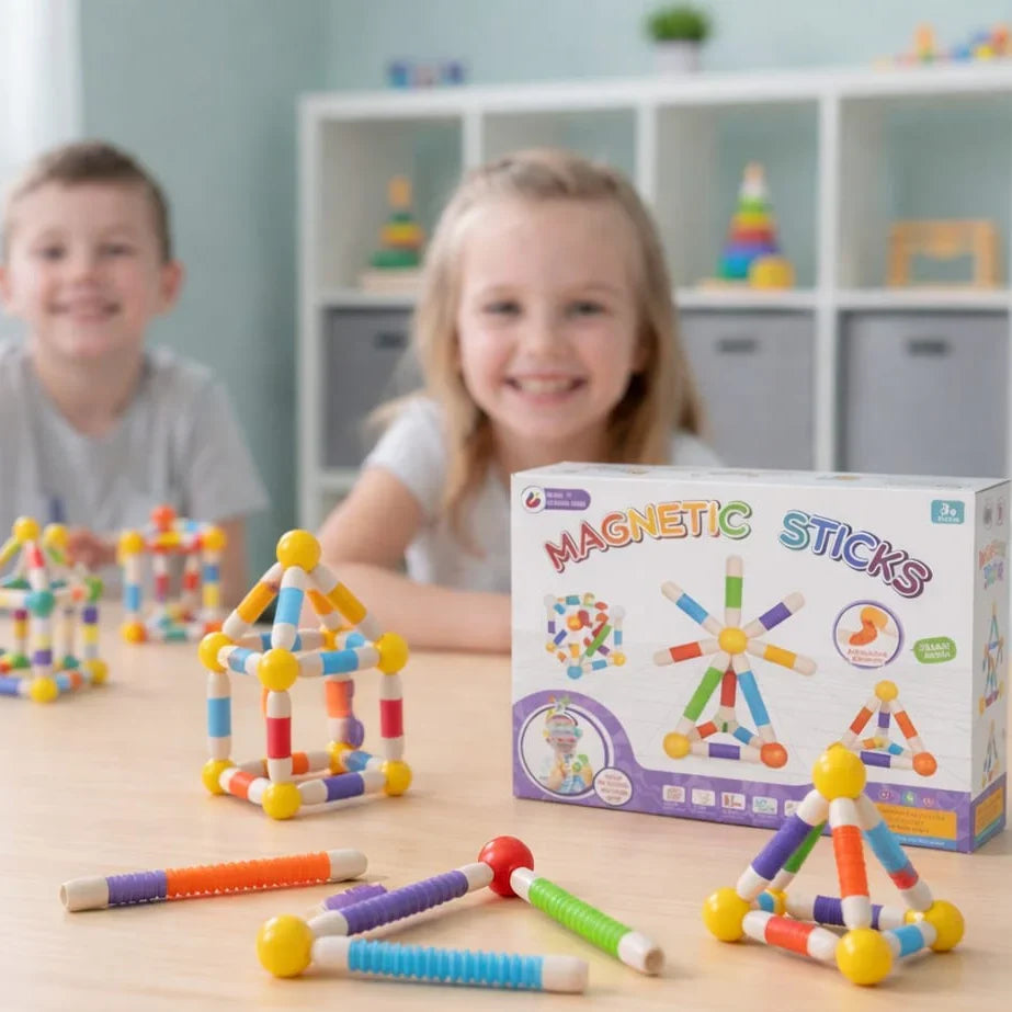 Flexible Magnetic Tube Building Blocks