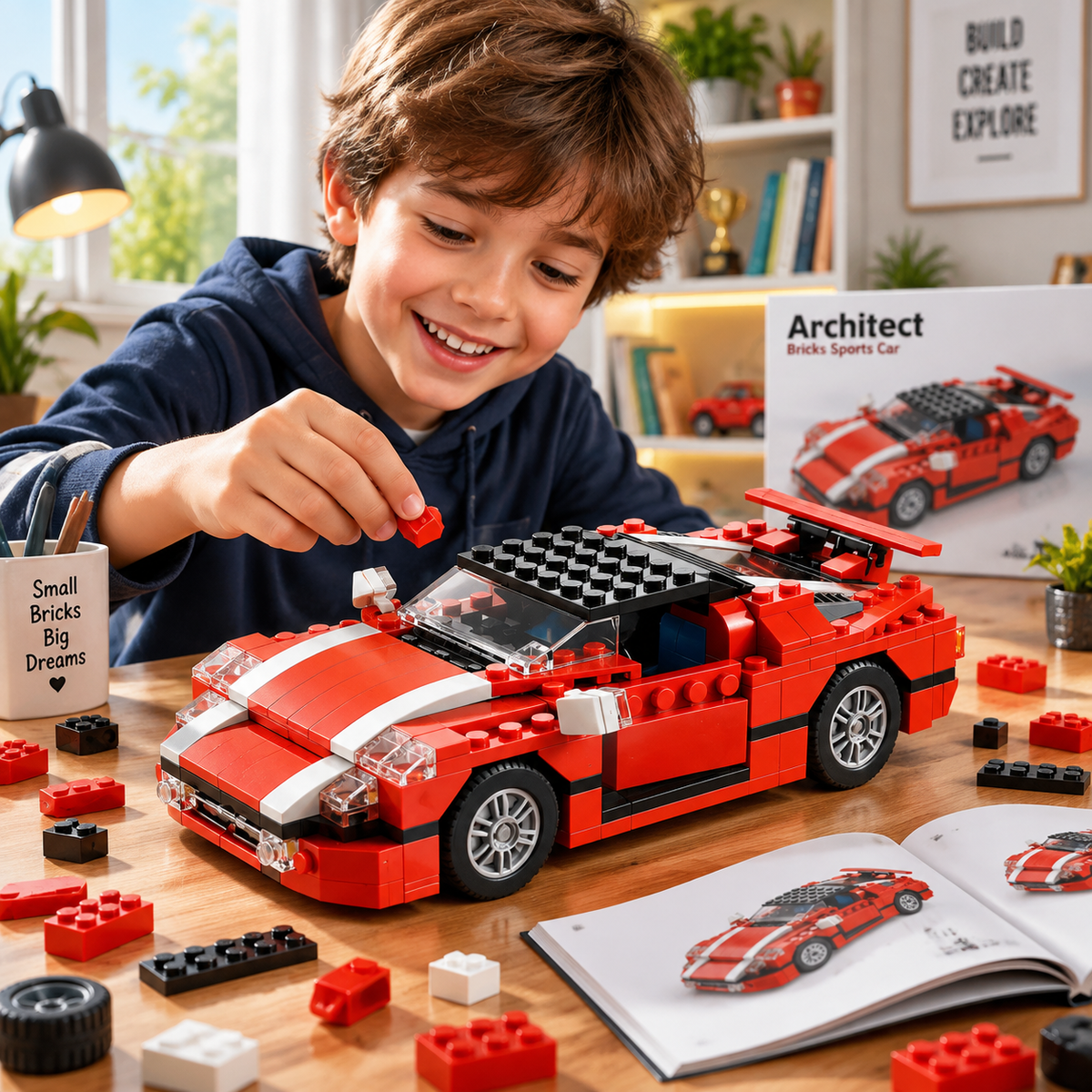 Architect Super Speedster Racing Car Blocks for Kids