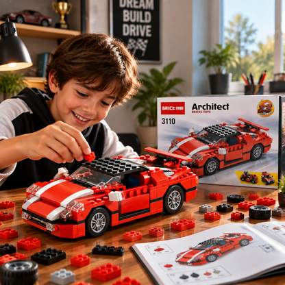 Architect Super Speedster Racing Car Blocks for Kids