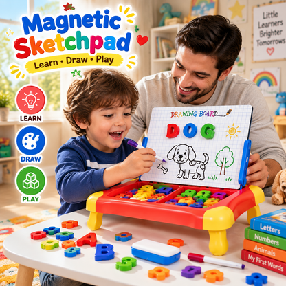 Magnetic Learning Drawing/Sketchpad Board For Kids