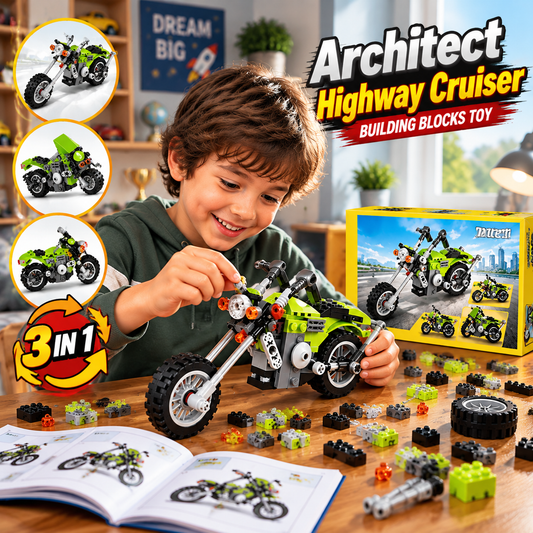 Architect Highway Cruiser 3-in-1 Building Blocks Toy
