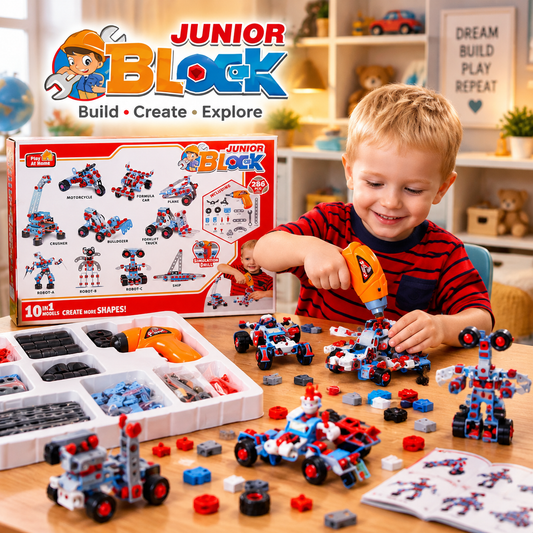 Junior Engineer Blocks With Simulation Drill For Kids