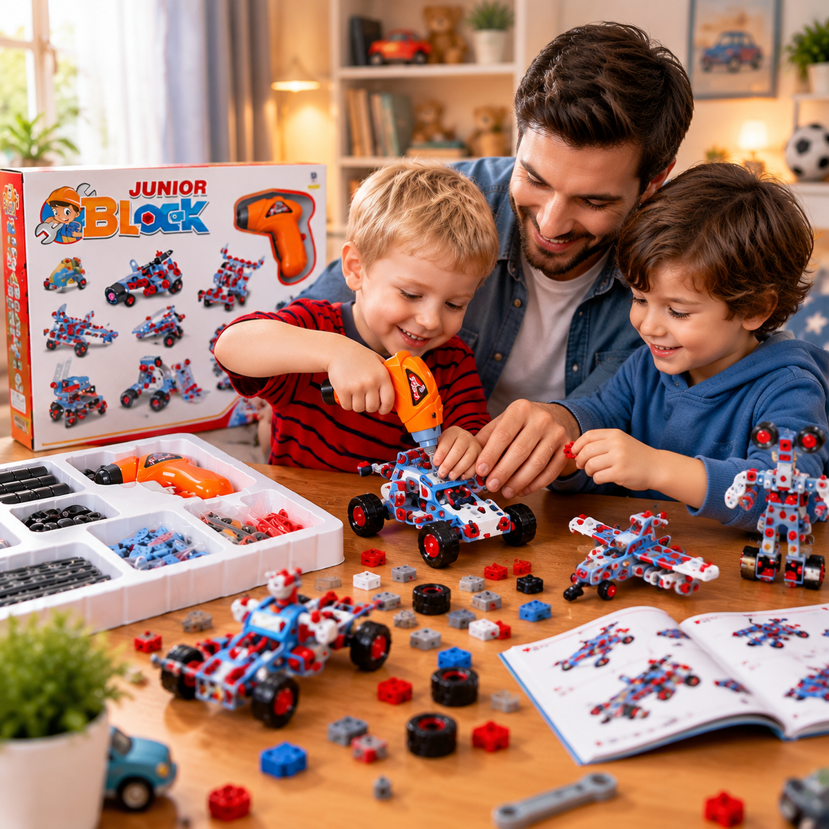 Junior Engineer Blocks With Simulation Drill For Kids