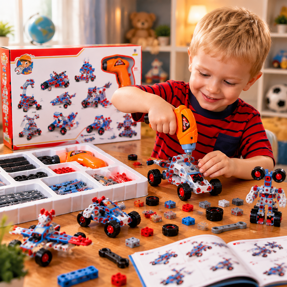 Junior Engineer Blocks With Simulation Drill For Kids