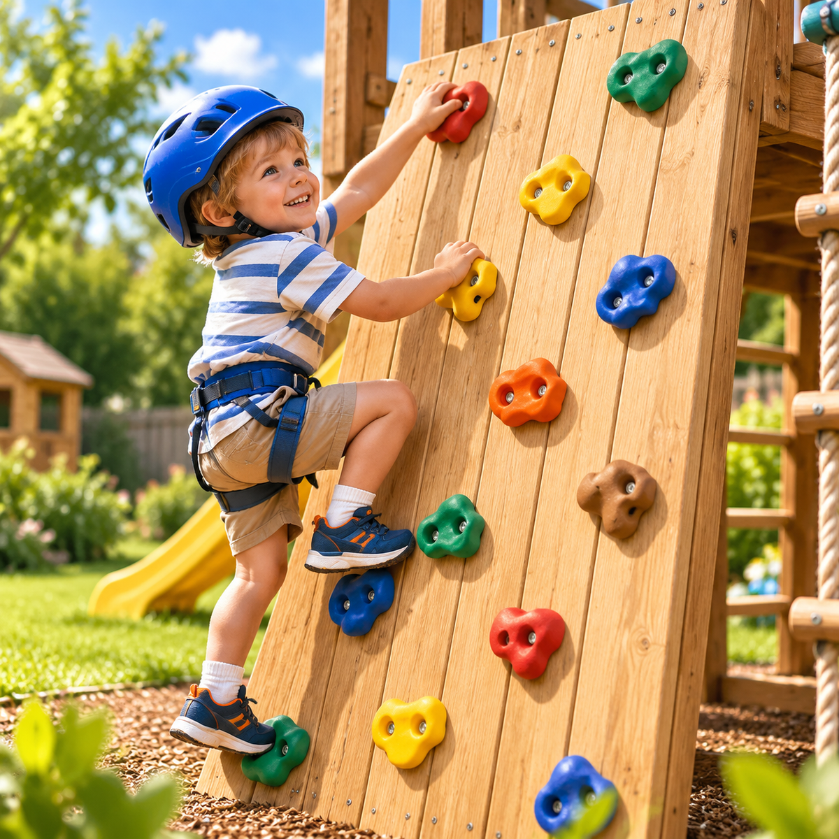 Climbing Wall Holds Set for Kids Rock Climbing Hand Grips