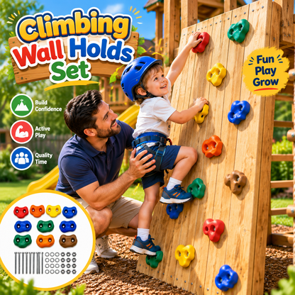 Climbing Wall Holds Set for Kids Rock Climbing Hand Grips