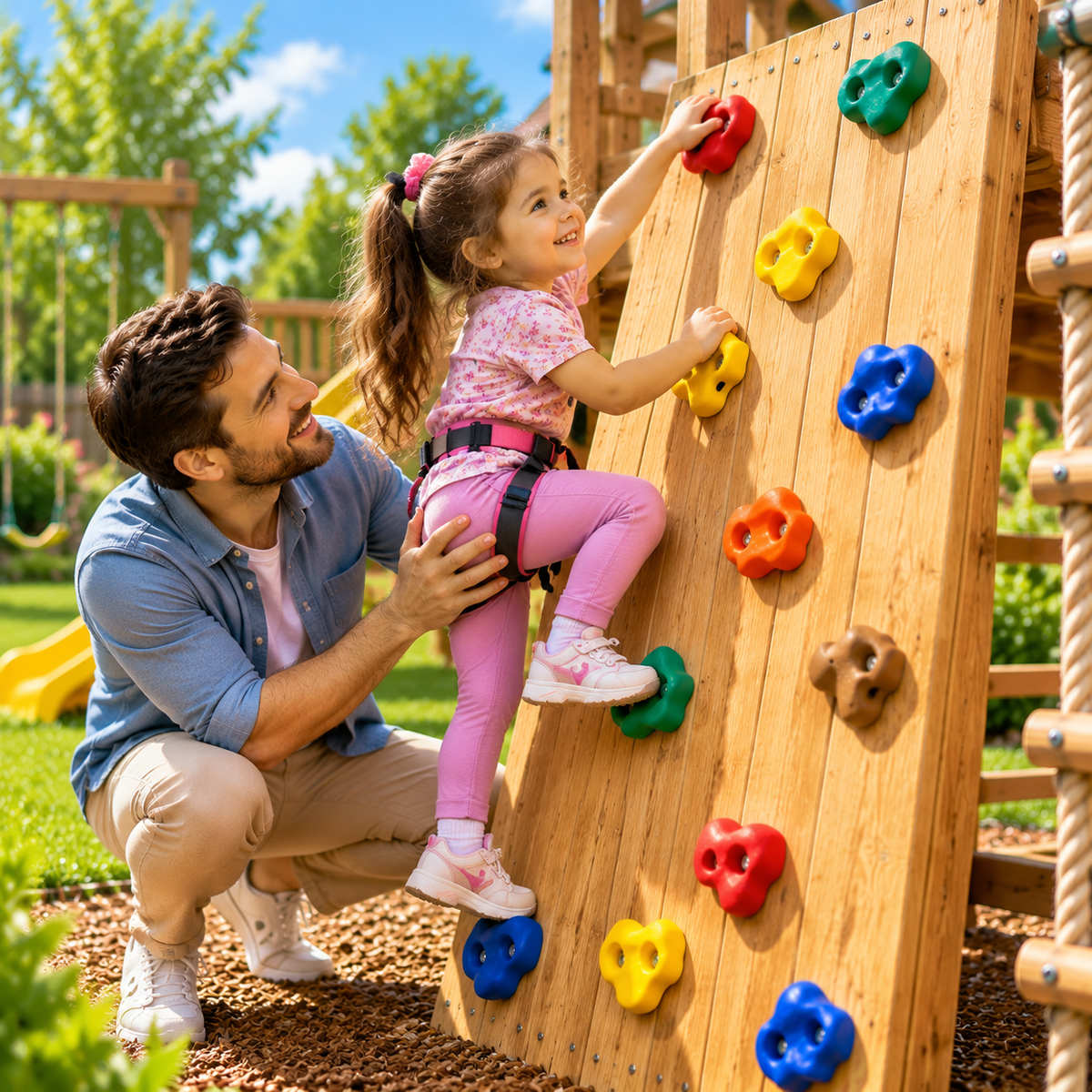 Climbing Wall Holds Set for Kids Rock Climbing Hand Grips