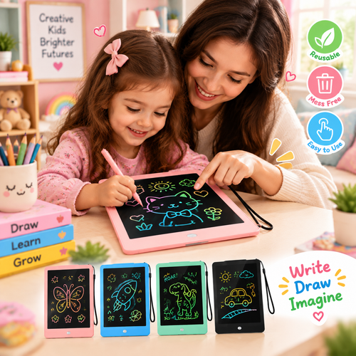 LCD Writing Tablet Multicolor Screen Writing Erasable Writing Board