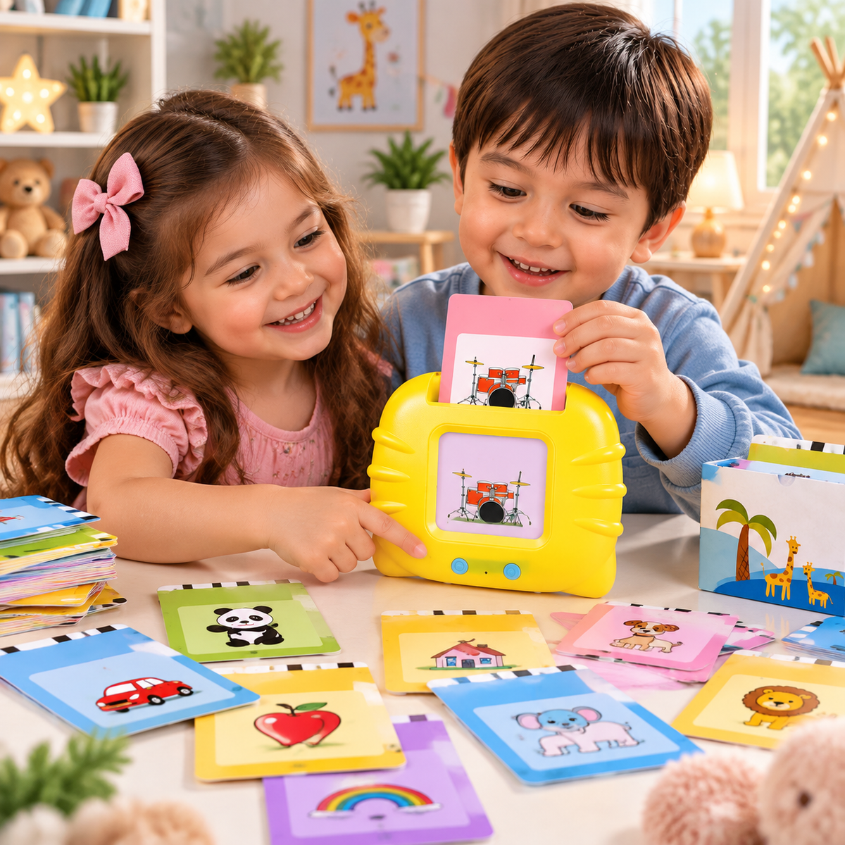 Bilingual Talking Flash Cards For Kids - Educational Learning (English+Urdu)
