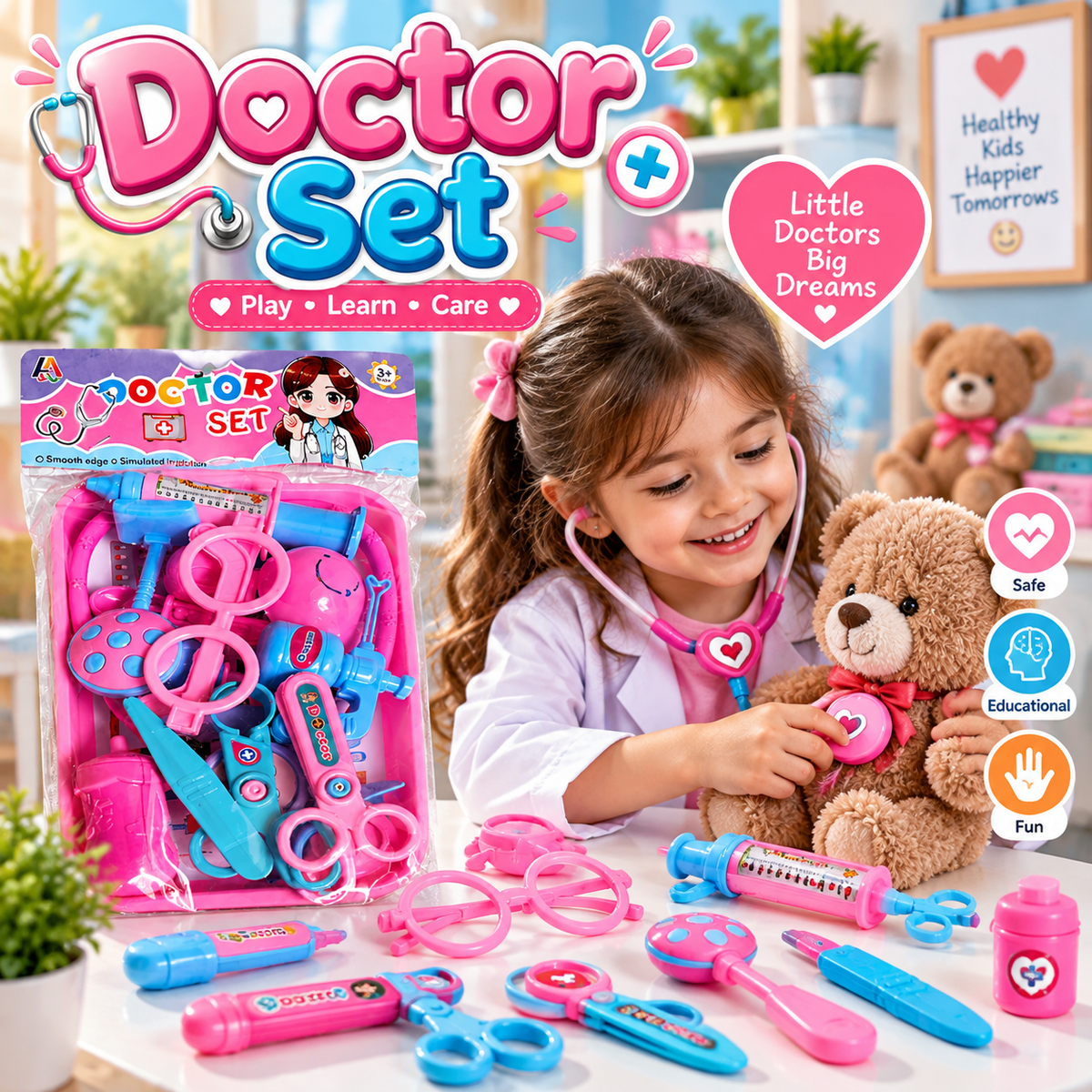 Doctor Play Toy Set For Kids
