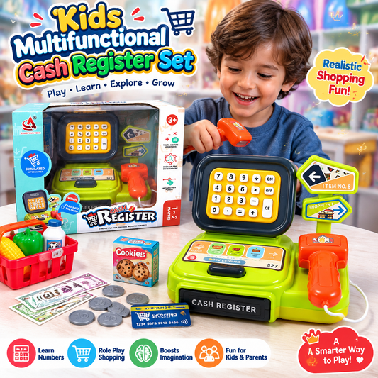 Kids Multifunctional Cash Register Set