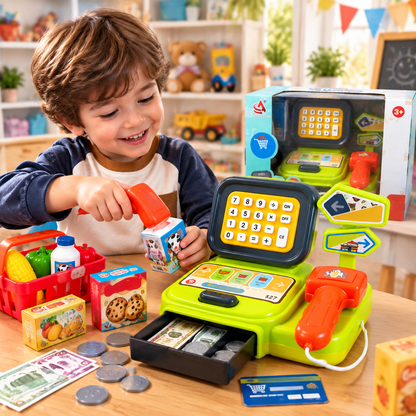 Kids Multifunctional Cash Register Set