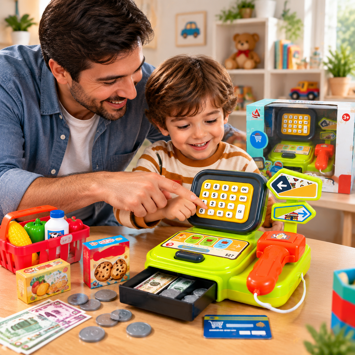 Kids Multifunctional Cash Register Set