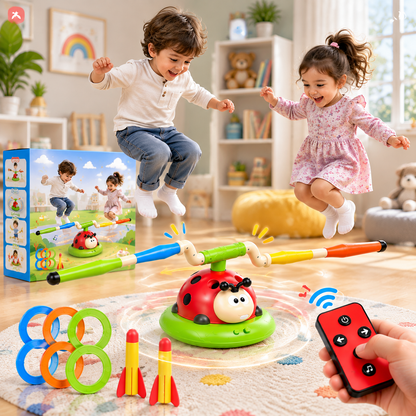 3-in-1 Activity Toy Set Ladybug RC Sports with Rocket Launcher