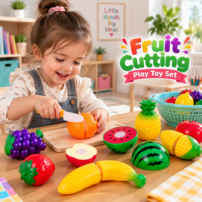 Fruit Cutting Play Toy Set for Kids