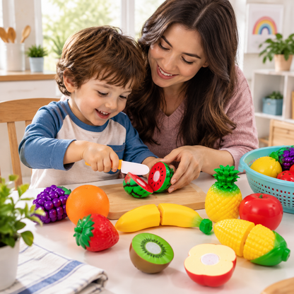 Fruit Cutting Play Toy Set for Kids
