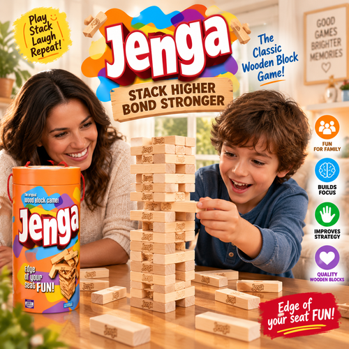 Wooden Jenga Stacking Tower Game