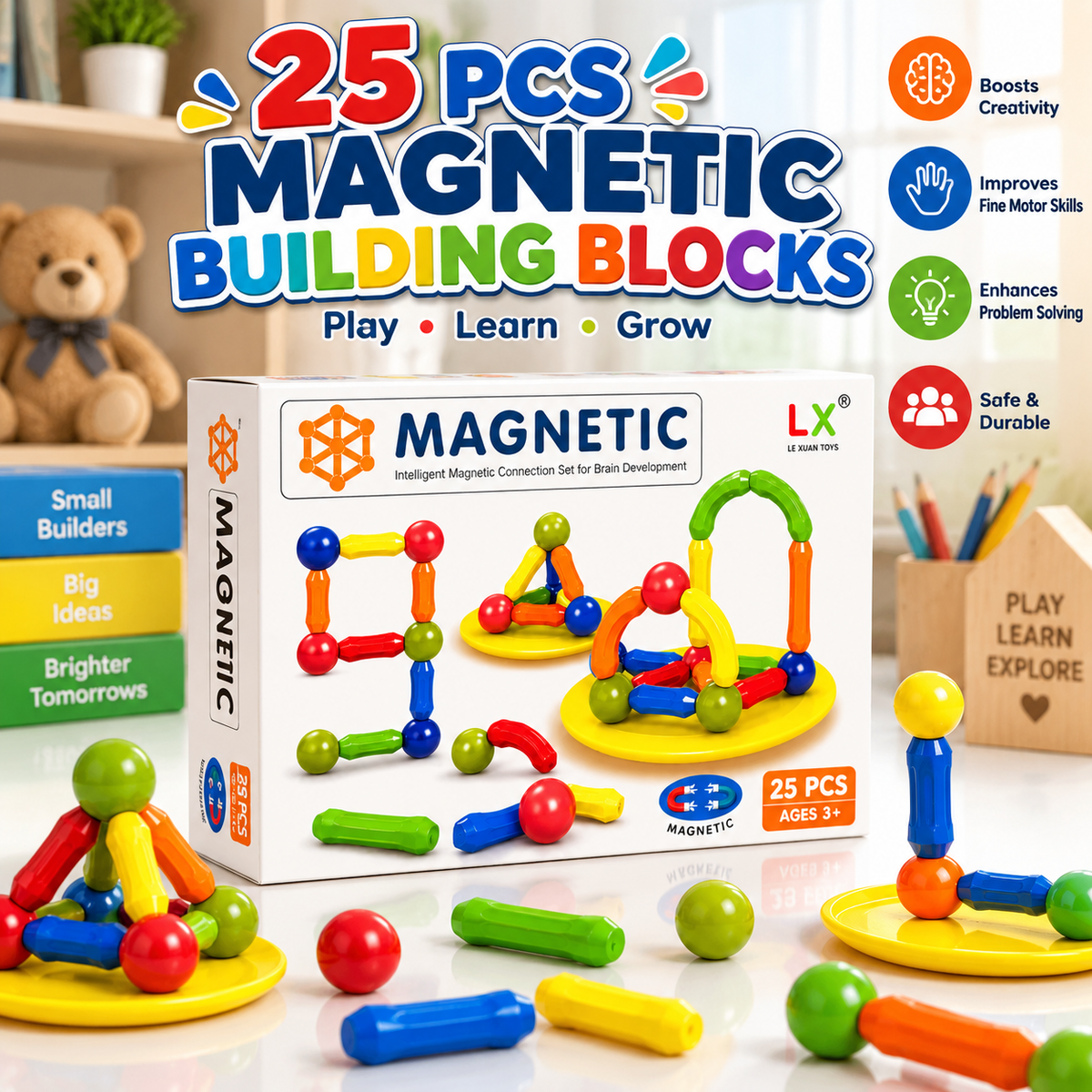 Magnetic Building Blocks Educational Toy