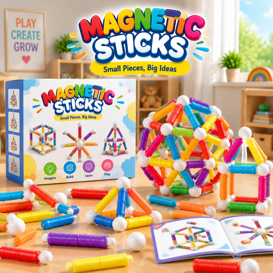 Flexible Magnetic Tube Building Blocks