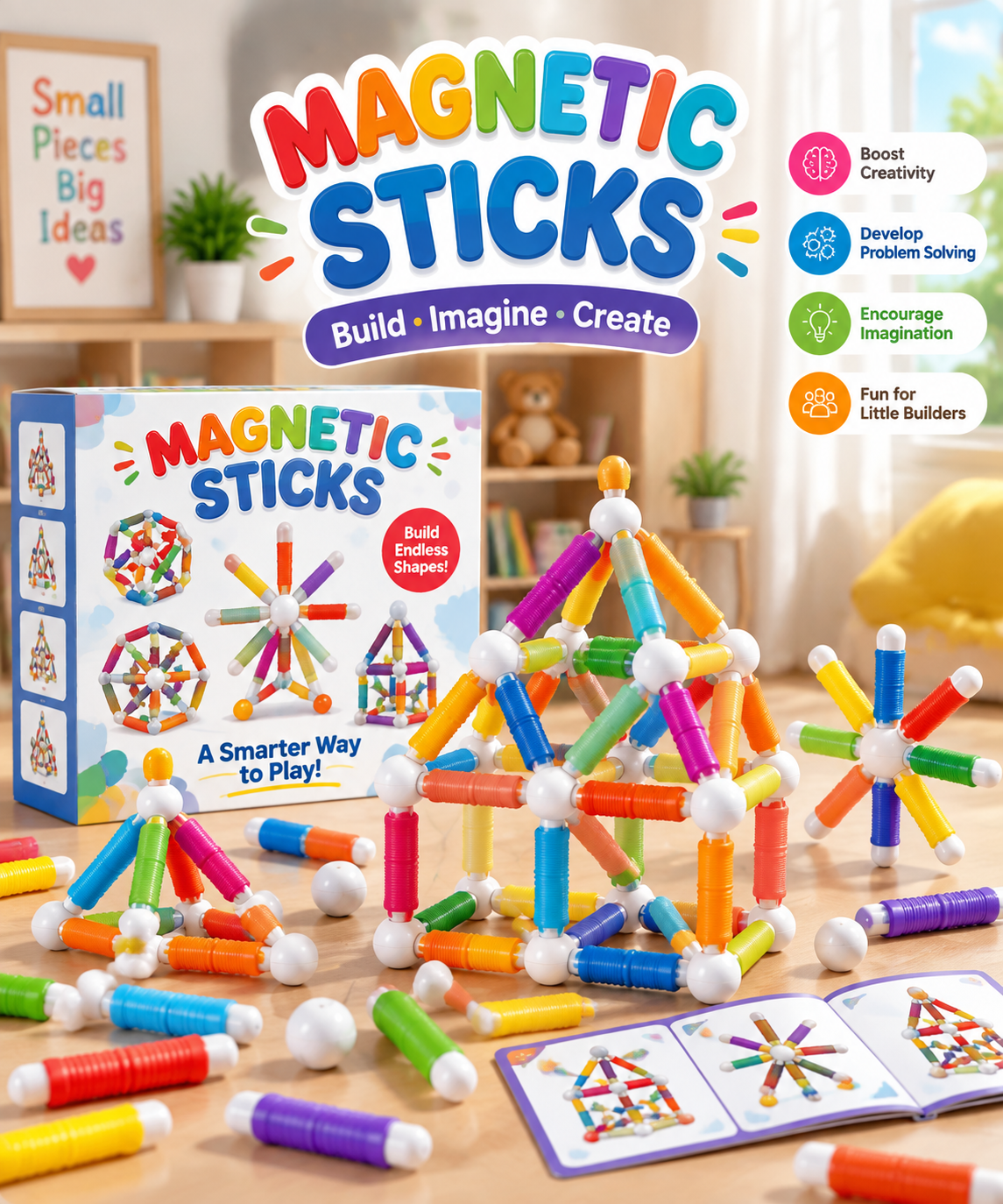 Flexible Magnetic Tube Building Blocks